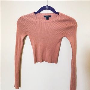Peach crop top size small from forever 21!